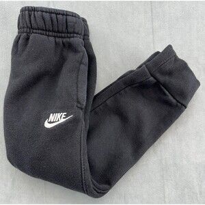 Nike Pants Youth 4T Black Fleece Sweatpants Boys Girls Joggers Logo Athletic